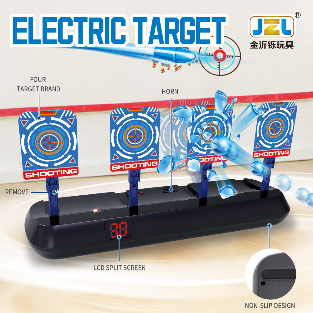 Cross-border electronic scoring target moving track shooting target electric automatic return position soft water projectile target toy 4 pic 4