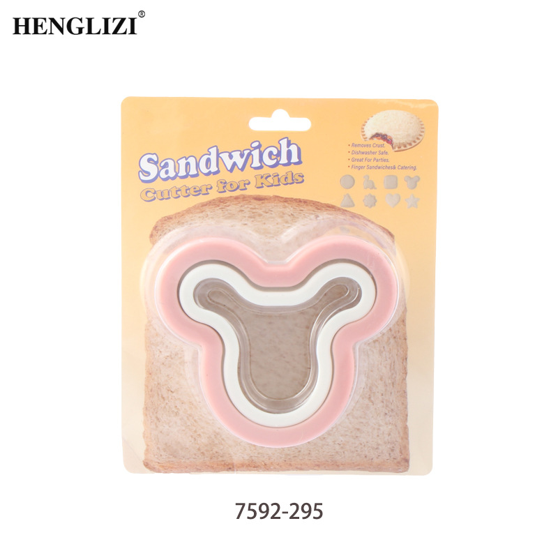 Cross-border stainless steel PP hand-protecting baking sandwich molds, bread embossing molds, cartoon animal printers, biscuit molds pic 13