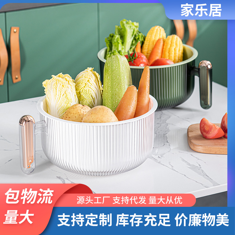 Six-compartment kitchen sealed spice storage box with handle, transparent dried fruit snack plate, large-capacity refrigerator fresh-keeping box pic 6