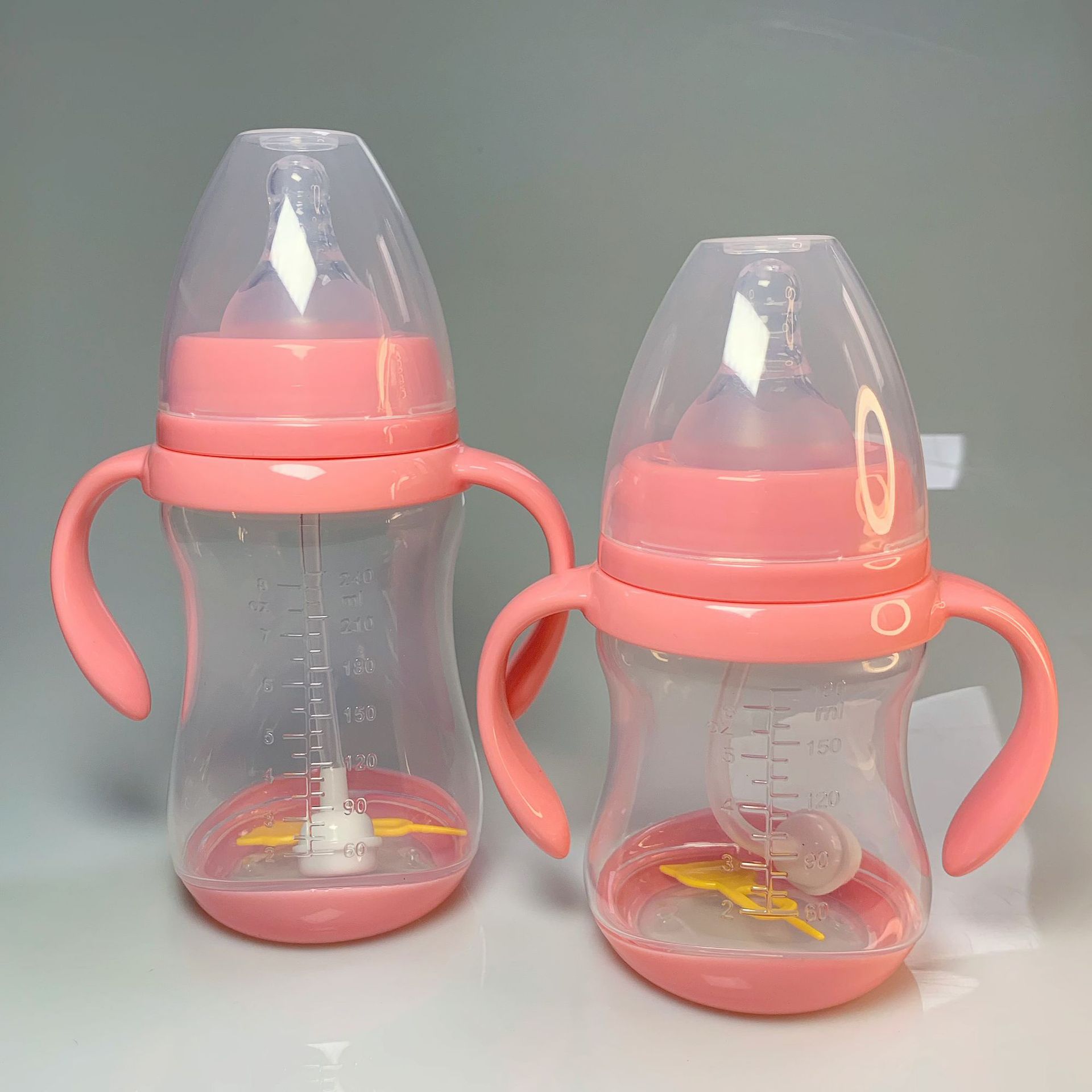 Wide-mouth temperature-sensing baby bottle, anti-drop and explosion-proof plastic baby bottle, food-grade high-temperature resistant feeding baby bottle pic 6