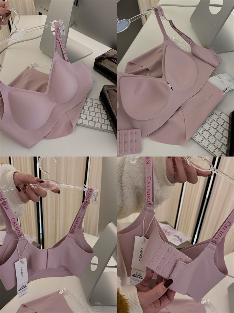 维密同款 软支撑内衣女大胸显小胸聚拢提拉防下垂收副乳文胸套装详情20