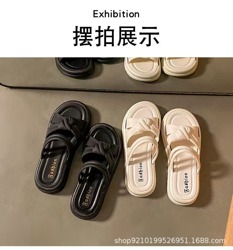 踩屎感软底凉鞋女外穿夏季休闲百搭防滑厚底沙滩女士学生两穿拖鞋详情20