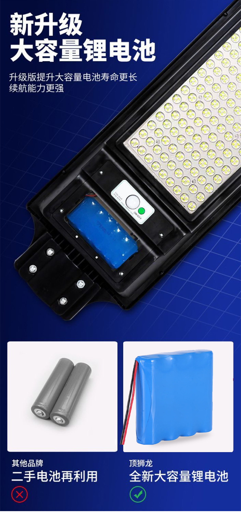 太阳能一体化路灯户外照明路灯庭院灯新款超亮LED照明道路灯详情5