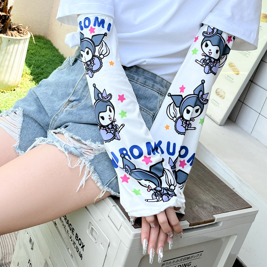 网红新款高颜值宽松防晒冰袖女学生夏季新款冰丝袖套防紫外线手袖详情16