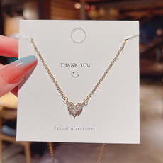 日韩风小众设计感钛钢项链女系列几何形网络爆款潮气质锁骨链批发详情4