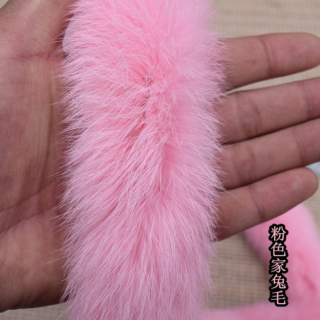Wholesale of rabbit fur, wool strips, wool edge strips, sandwich strips, lace, winter fur, wool edge Hanfu, capes and other fur clothing accessories pic 36