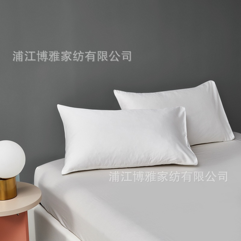 New Product 2022 Light Luxury Pair Pillowcase, 60-count long-staple cotton AB panel design, double-piece universal pillowcase wholesale pic 18