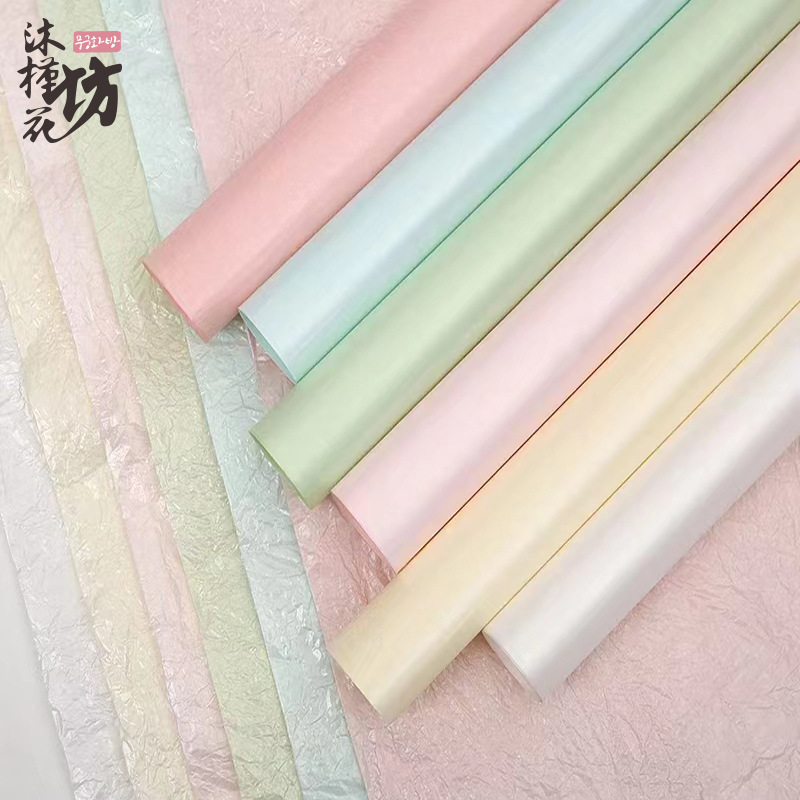 新款玫瑰雪梨纸ins风手揉纸内衬包装纸高级感礼物花束包花纸批发详情8