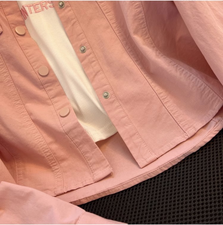 Polo领长袖衬衫女2024春秋新款洋气时尚修身显瘦薄款衬衣外套上衣详情15