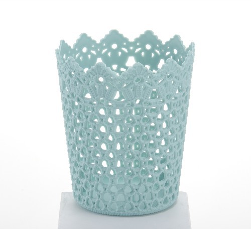 Desktop bucket storage basket storage frame, hollowed-out rattan woven paper basket storage bucket pic 3