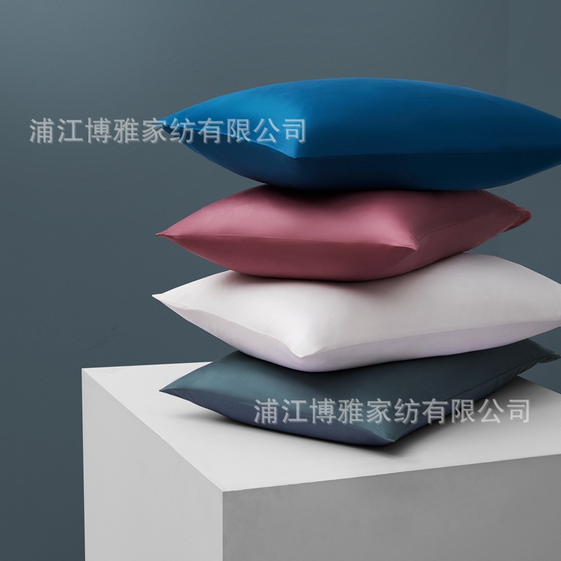 New Product 2022 Light Luxury Pair Pillowcase, 60-count long-staple cotton AB panel design, double-piece universal pillowcase wholesale pic 2