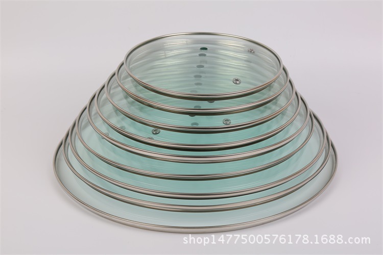 The manufacturer supplies G-shaped tempered glass LIDS, visible tempered glass LIDS, round pot LIDS, and glass that can be used to stand up and cover wok LIDS pic 3