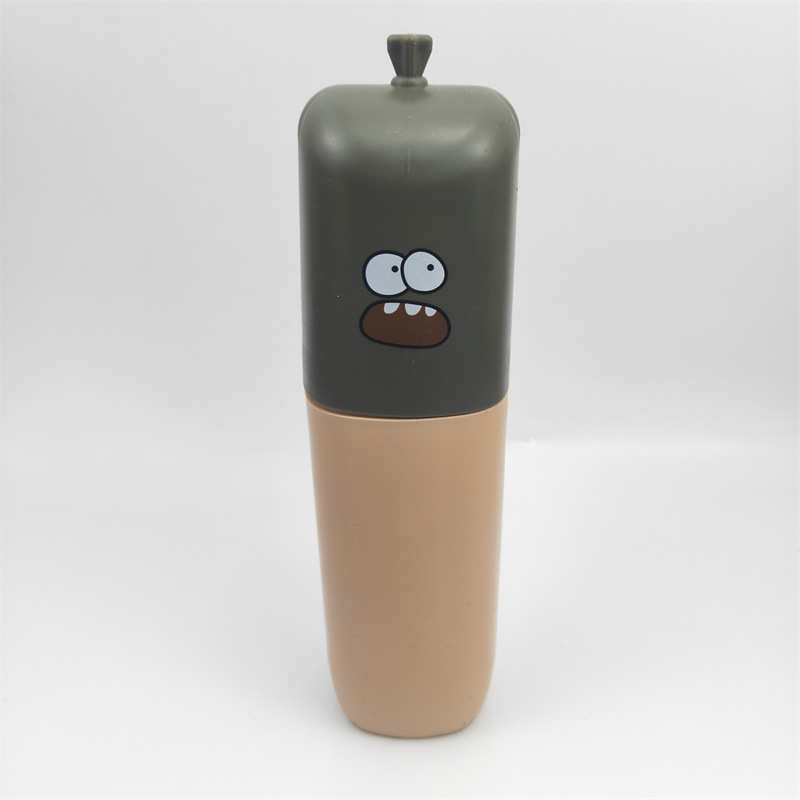 Wholesale of cute two-color toothbrushing cups, student dormitory toothbrush boxes, plastic mouthwash cups, and portable toothbrush cups pic 17