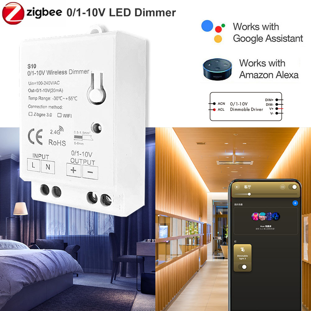 Tuya Graffiti Wifi/zigbee 0/1-10V dimming switch Smart Life APP Remote Control Control switch Smart Switch Smart Internet of Things Circuit Breaker pic 1