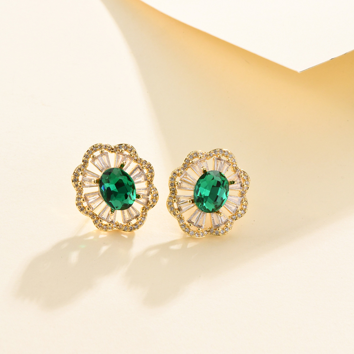 S925银针韩版耳饰批发方形简约小众设计耳钉女淡水珍珠纯铜微镶耳详情15