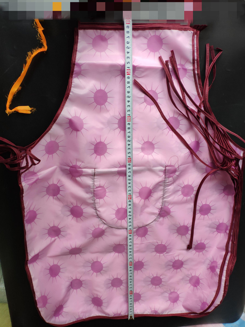 Factory direct supply: 2 yuan store, 80*60 solid-color aprons, floral fabric aprons, waterproof aprons, a bundle of 10 pieces, 2 yuan supply pic 5