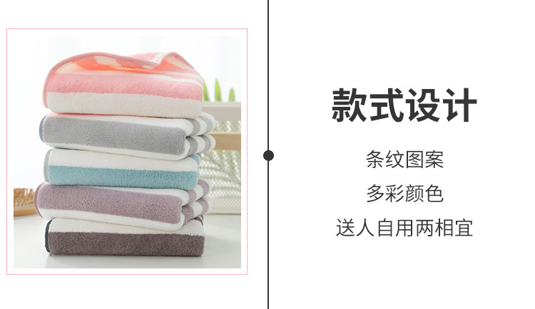 A best-selling household coral fleece absorbent large towel wrap for both men and women, soft and shedding bath towel pic 9