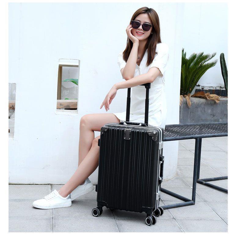 Male suitcases: Large capacity, sturdy and durable, thickened female student suitcase, silent travel suitcase, leather suitcase, password suitcase pic 25