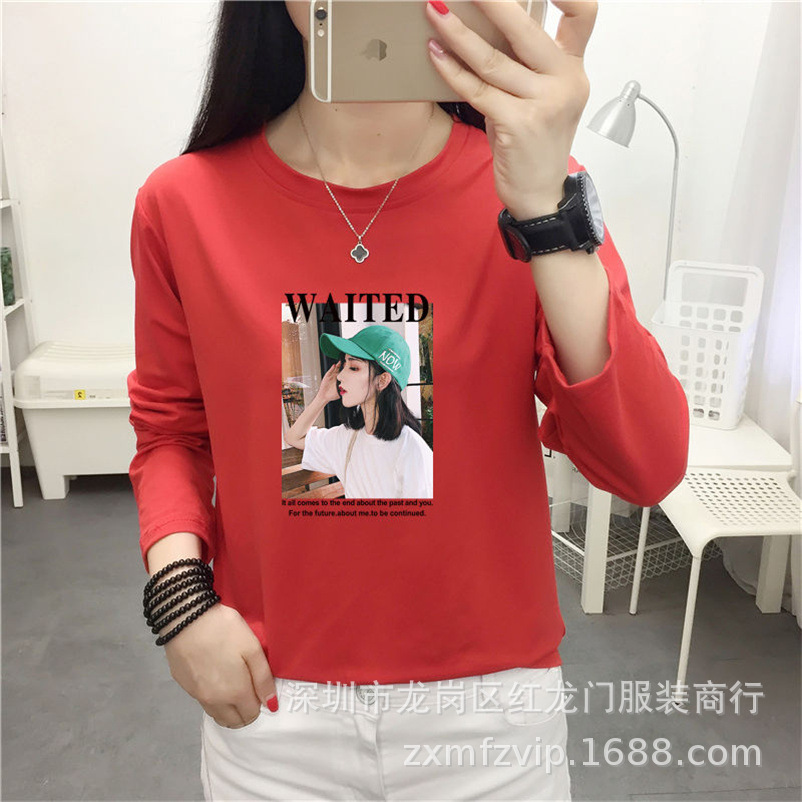 女装长袖T