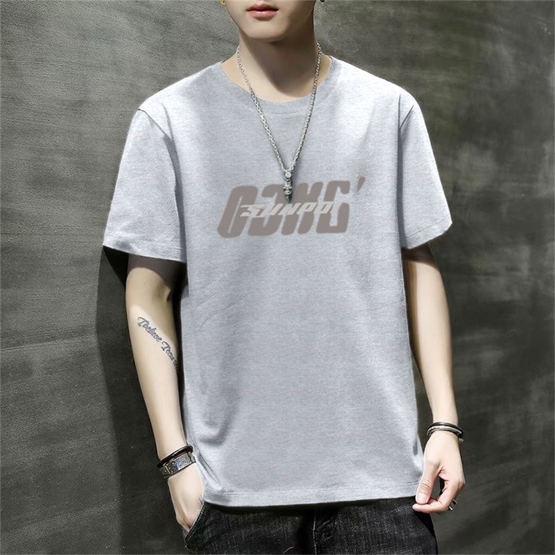 男士短袖t恤2024新款夏季潮流韩版宽松打底衫衣服体恤大码青少年详情24