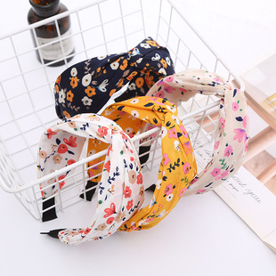 欧美纯色手工编织麻花头箍 亚马逊潮流单色辫子头扣 洗脸压发发饰详情3