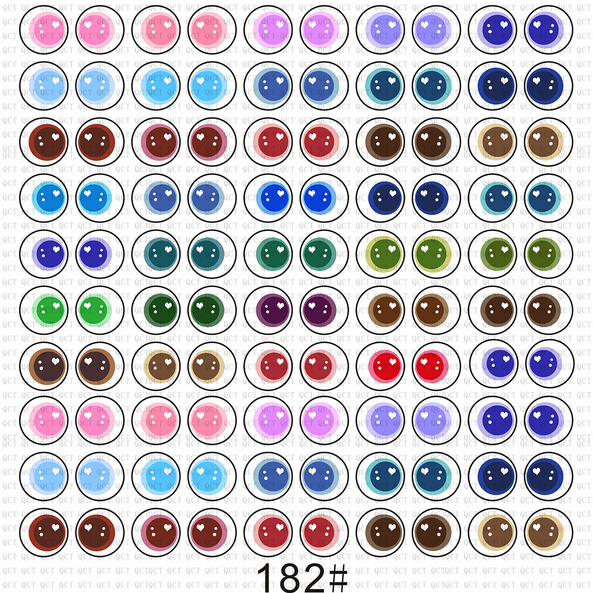 玩偶玩具芭比玻璃眼睛动漫卡通潮玩公仔diy饰品仿真玻璃眼珠眼片详情4