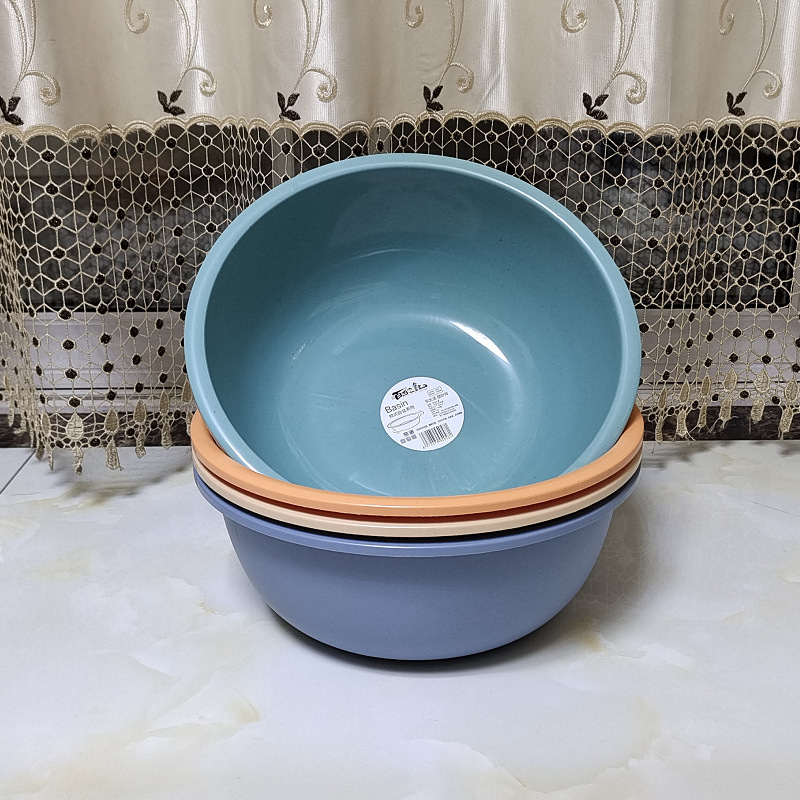 Wholesale household plastic basins, thickened round basins, baby washbasins, student dormitory washbasins, advertising gift basins pic 6