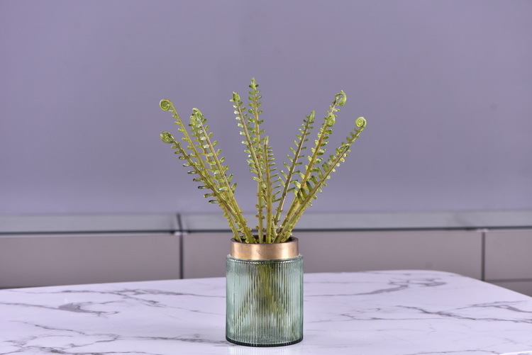 Factory direct sales of artificial green plants wholesale, artificial fern leaves, peacock fern, home banquet, homestay, wedding artificial plants, Lanjin artificial ferns pic 42