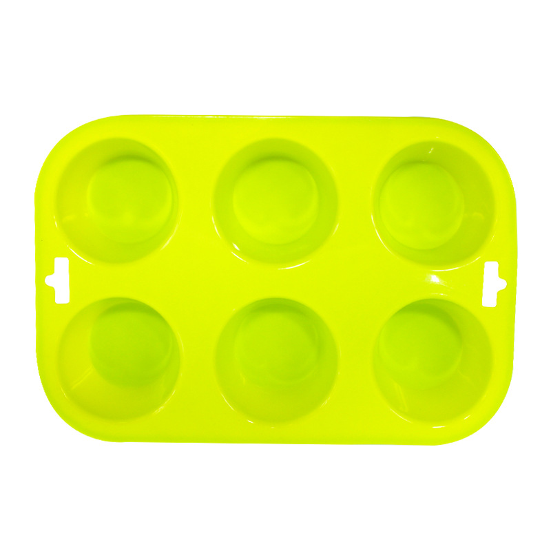 6连蛋糕模具硅胶烘焙模具 圆形蛋挞模 耐高温易脱模DIY芝士慕斯模详情12