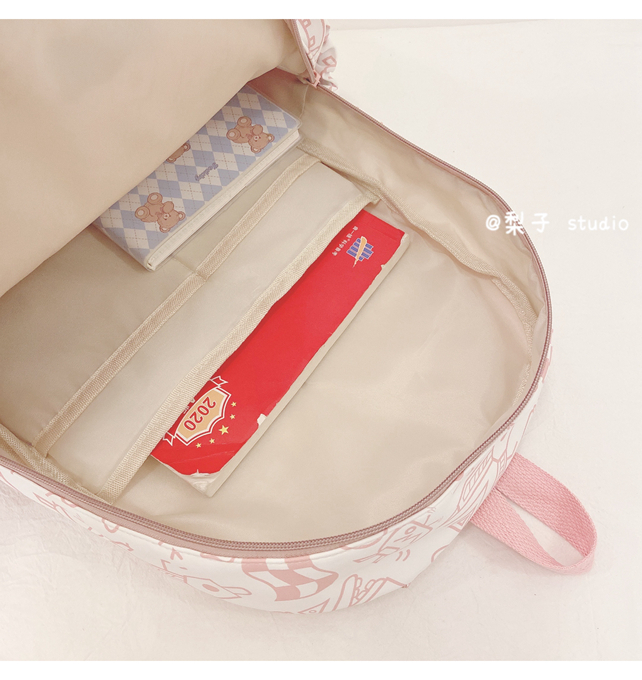 Japanese-style schoolbag for girls, Instagram, niche Harajuku graffiti design backpack, large-capacity backpack for junior high school, senior high school and college students pic 39