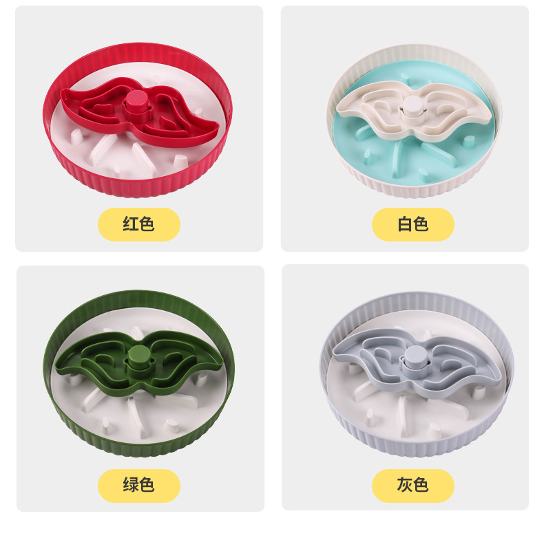 8161新款卡通慢食碗舔食碗旋转狗狗食具狗碗猫碗宠物用品猫咪防噎防呛详情4