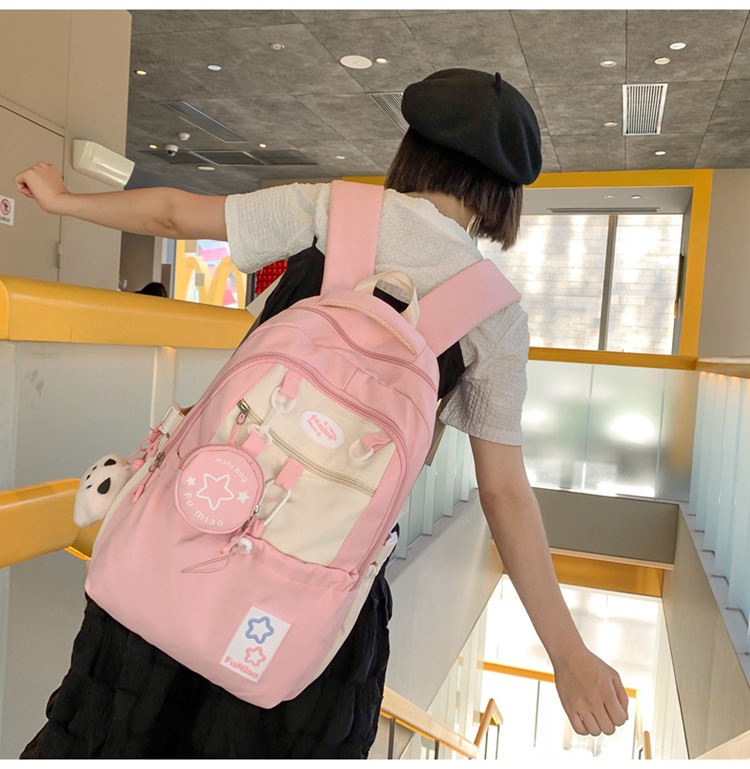 书包初中女生高中生小学生三到六年级大容量高颜值轻便软双肩背包详情11