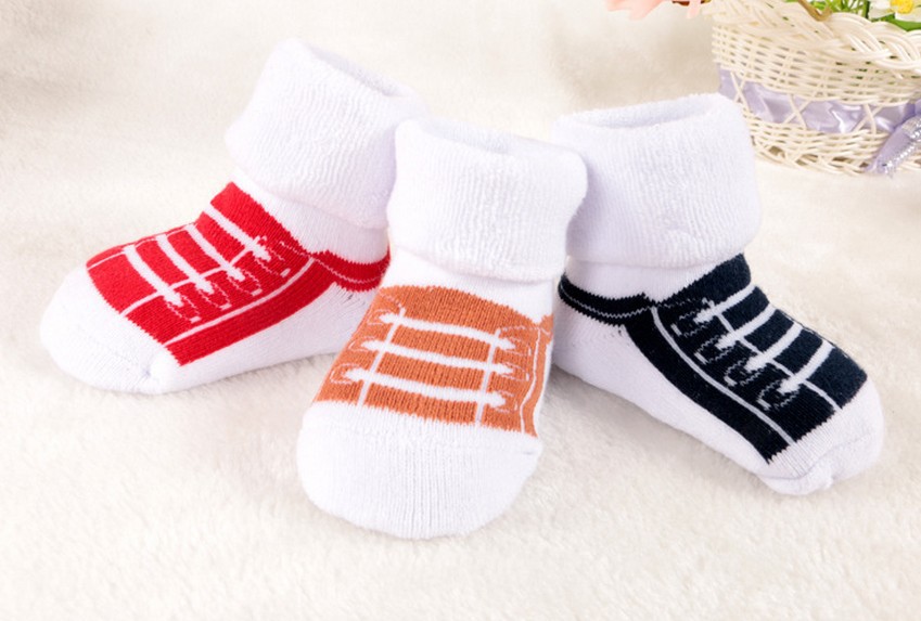  秋冬纯棉宝宝袜子 松口加厚毛圈儿童袜子 全棉可爱婴儿袜子详情13