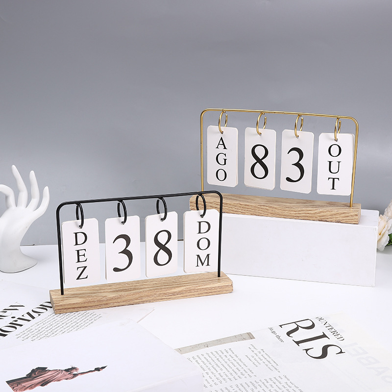 Nordic ins desktop decoration calendar ornaments, simple hydroponic office handicrafts factory direct supply pic 6