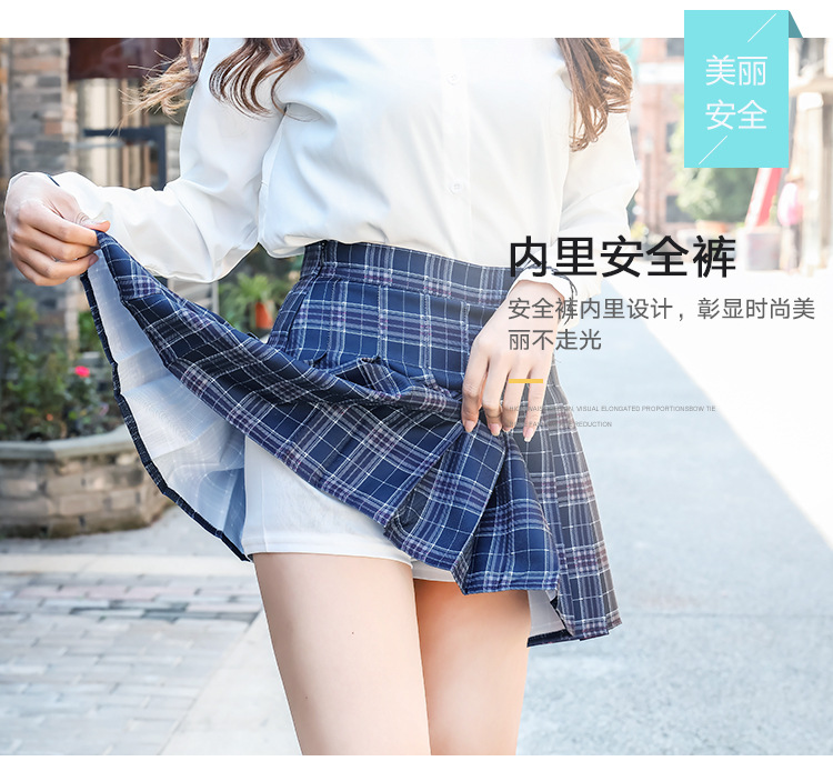 Pleated skirt for women, Spring/Summer jk white 2022 new style Korean high-waisted A-line short skirt, autumn/winter plaid half skirt pic 68