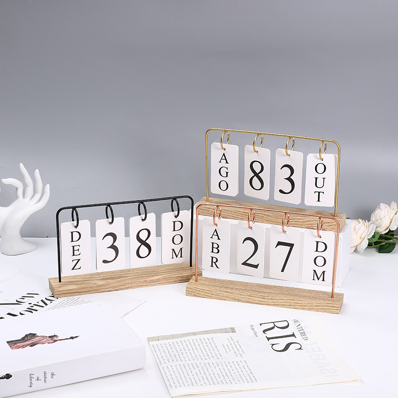 Nordic ins desktop decoration calendar ornaments, simple hydroponic office handicrafts factory direct supply pic 4
