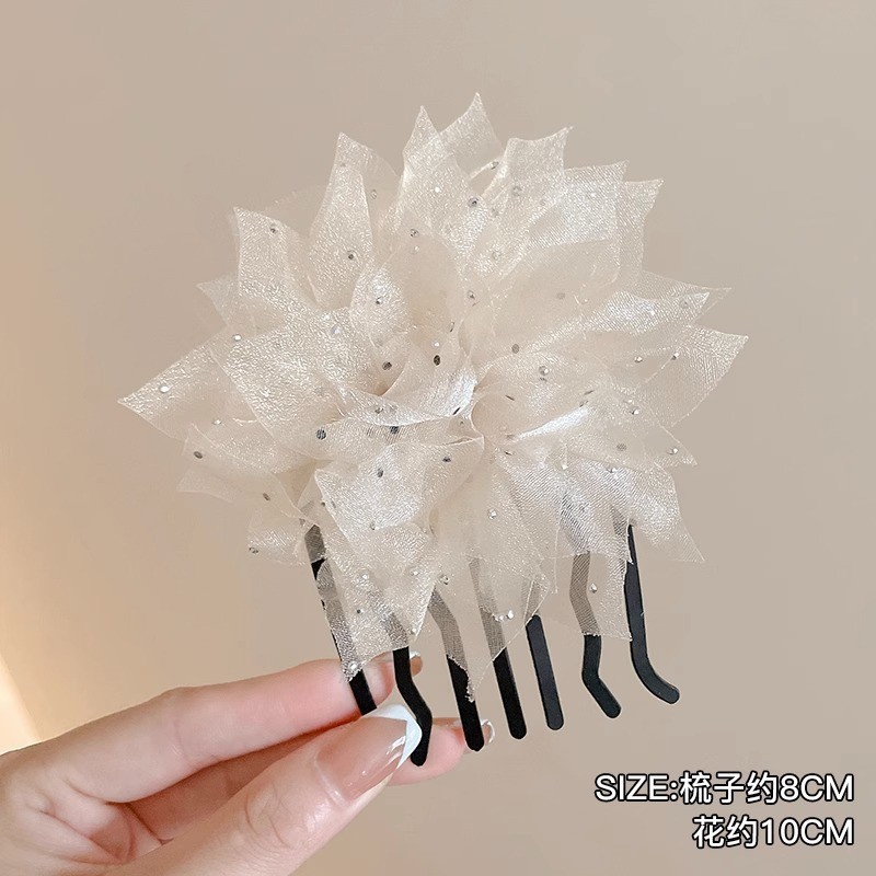 The iron hairpin and hairpin set can be DIY. The acrylic iron hairpin and hairpin set imitates pearl hairpin pic 11