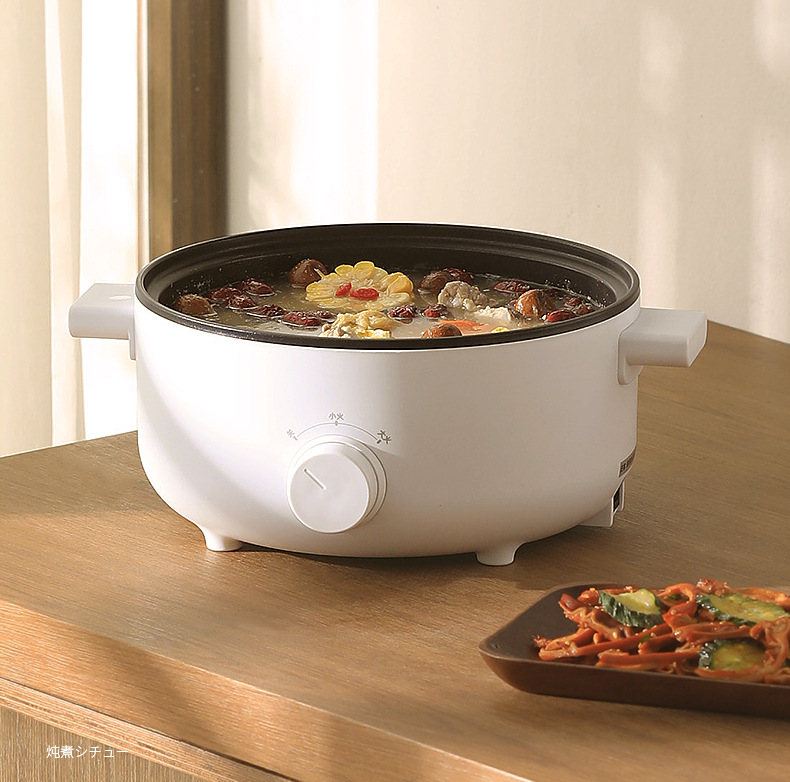 3L small electric hot pot, household multi-functional large-capacity electric cooking pot, non-stick pot, noodle cooking pot, electric hot pot, small electric cooker pic 44