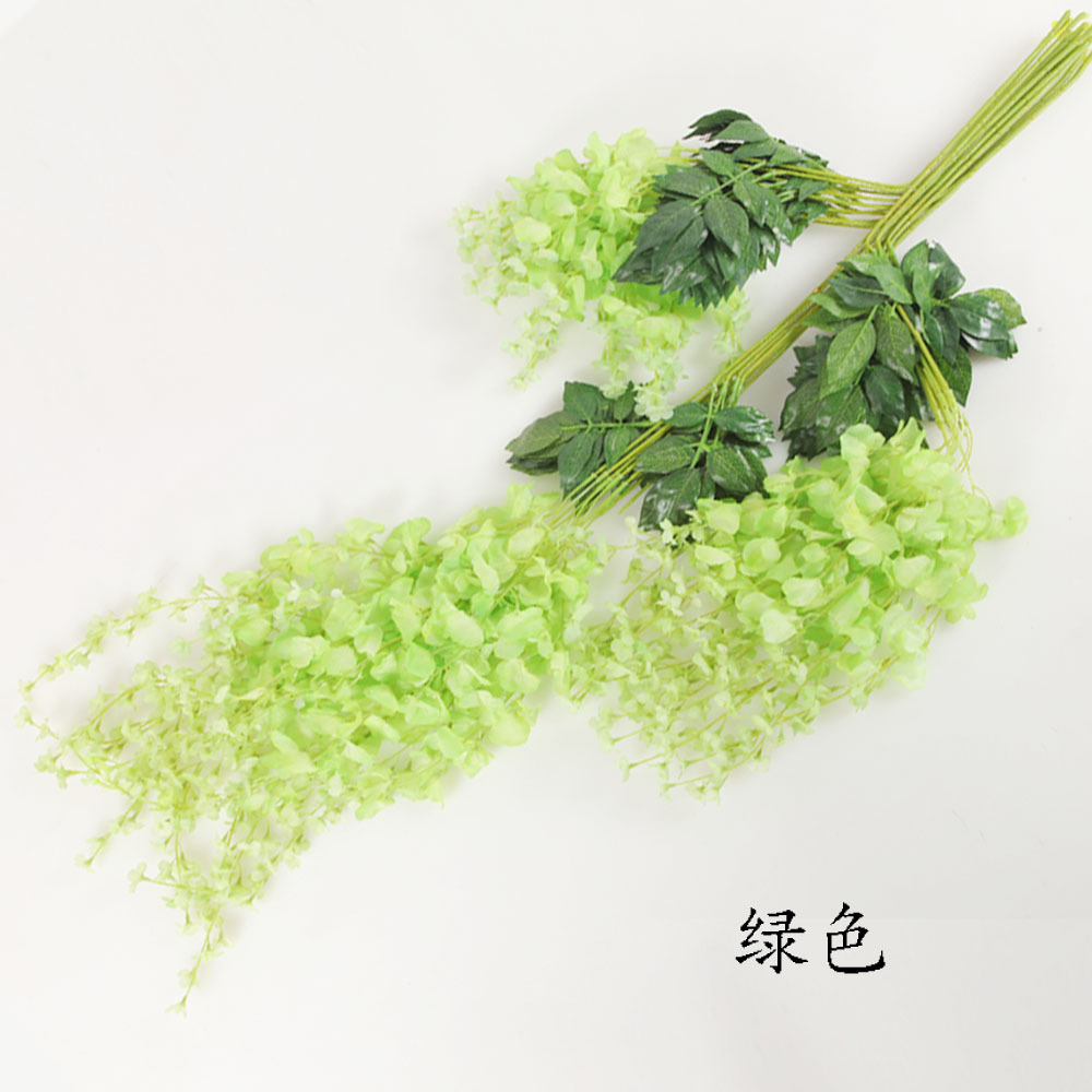 110CM simulated wisteria flower, simulated bean flower branch, bean flower strip, simulated wisteria hanging, simulated bean flower branch, wisteria strip pic 7
