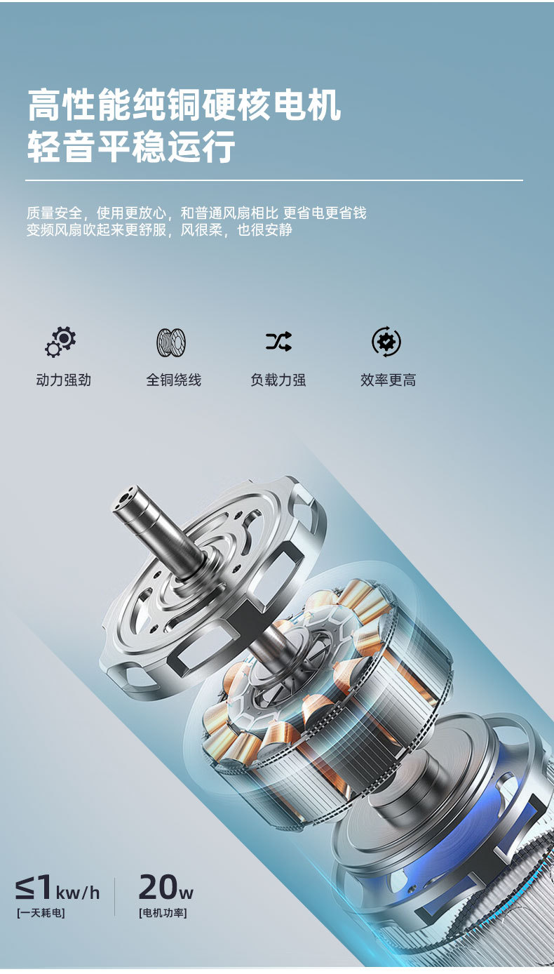 隐形风扇灯客厅现代简约家用大气一体北欧风扇吊灯餐厅卧室吊扇灯详情10