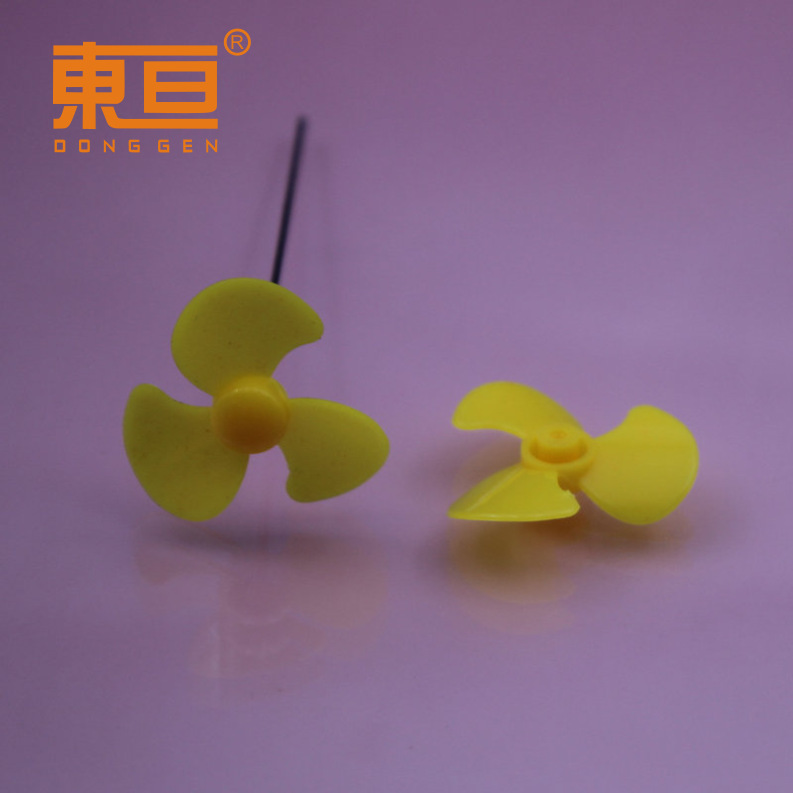 Φ303Y1A Yellow 30 three-blade propeller fan blade 1mm hole fan blade paddle technology model parts pic 7
