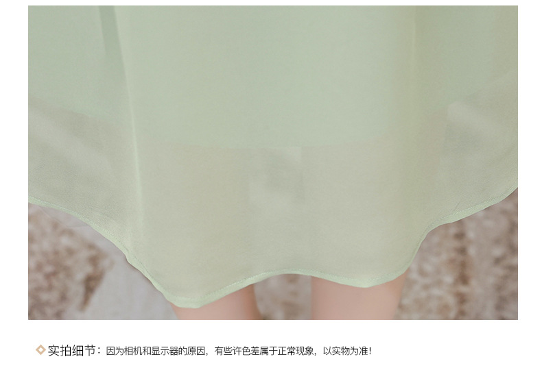 气质时尚印花连衣裙女夏季2024年新款修身洋气女装改良旗袍裙子潮详情29