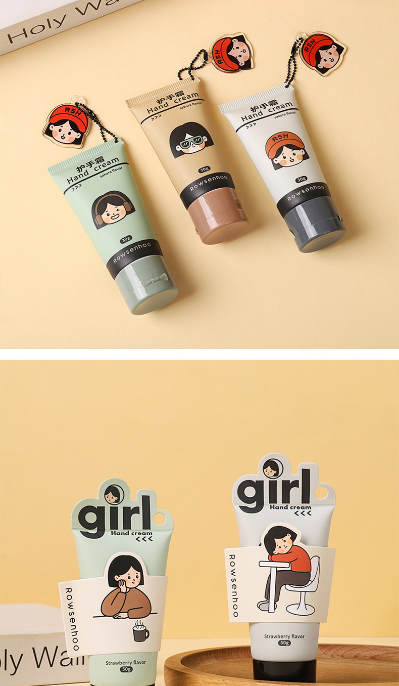 Fashionable hand cream, life scraps, home, dormitory, office hydrating and moisturizing, floral and fruit-scented portable hand cream pic 10