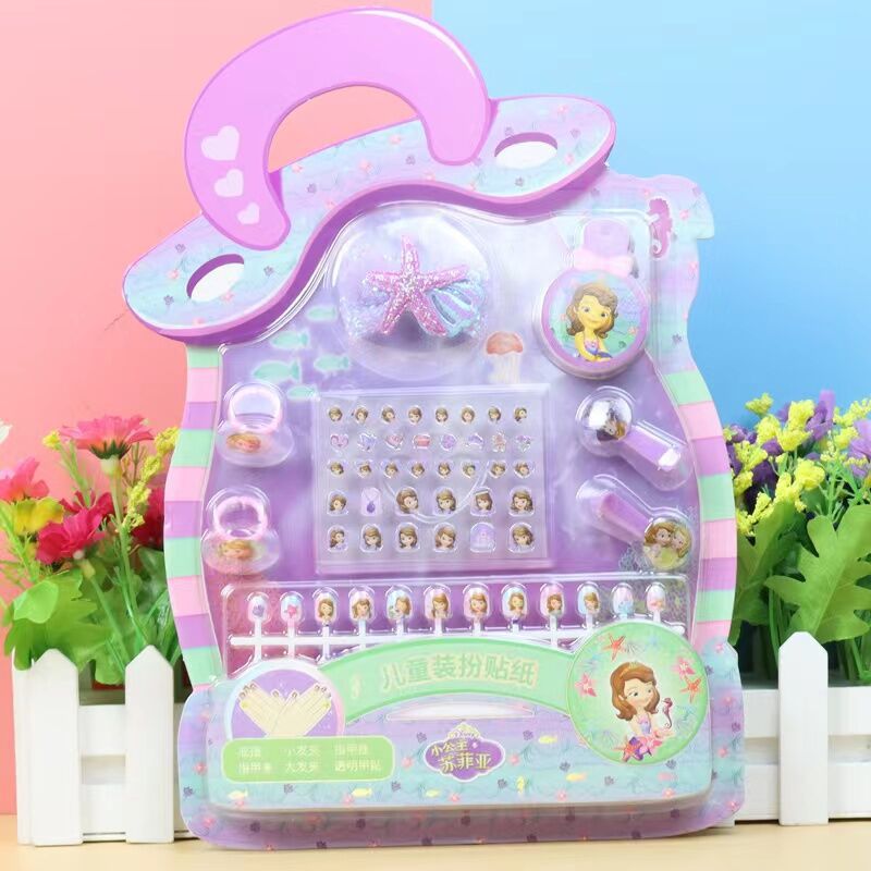 儿童装扮贴纸创意指甲贴套餐透明指甲贴纸假指甲片透明甲贴详情4