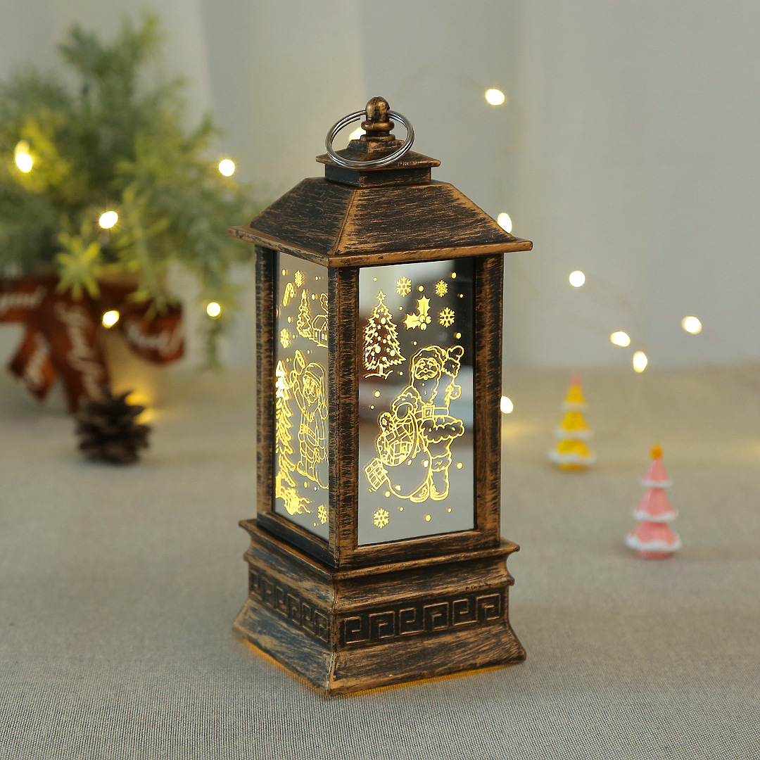 Christmas wind lanterns, Santa Claus decorative LED illuminated ornaments, candlestick lamps, decorative handicrafts and ornaments pic 6