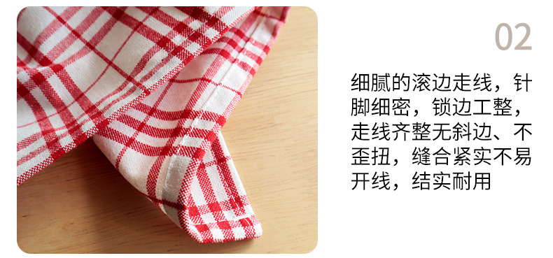 The checkered element is simple and versatile. The cotton and British-style Ziju fabric square napkins, tea napkins and Western napkins pic 10