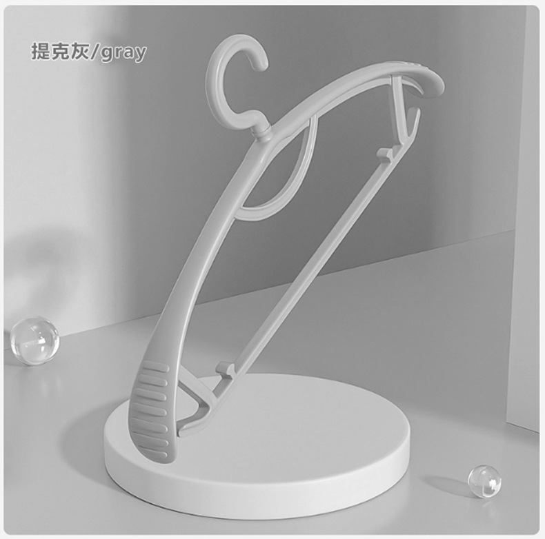 Seamless, anti-slip, thickened wide-shoulder clothes hanger, multi-functional dry and wet dual-purpose plastic clothes drying rack, household adult storage clothes hanger pic 9