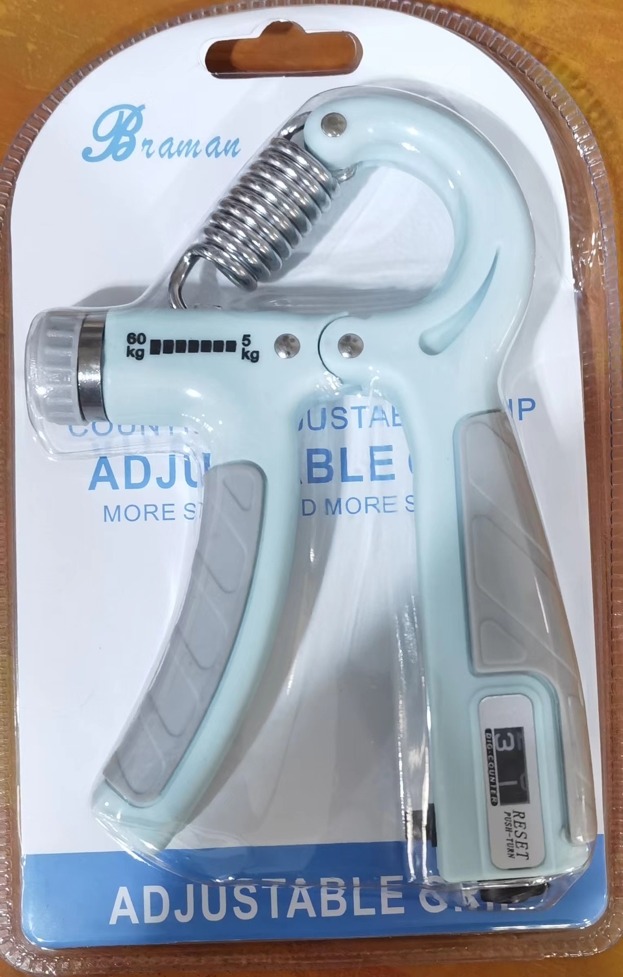 计数握力器专业练手臂5-60KG可调练臂肌手劲健身康复减压手指厂家详情1
