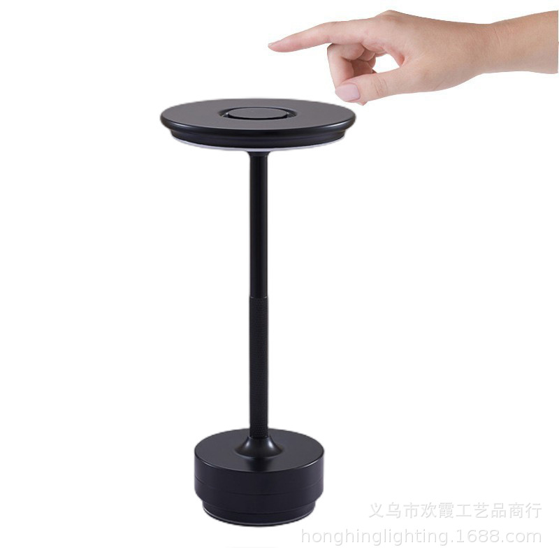 Cross-border retro metal I-shaped flying saucer lamps, restaurant table lamps, bar table lamps, bedside lamps, charging ambient lights, night lights pic 13