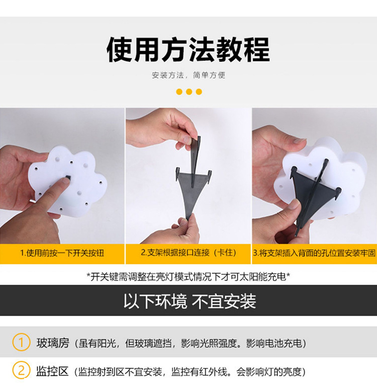LED ground insertion landscape solar lawn light, courtyard decoration night light, ground burial waterproof garden solar ground light pic 23